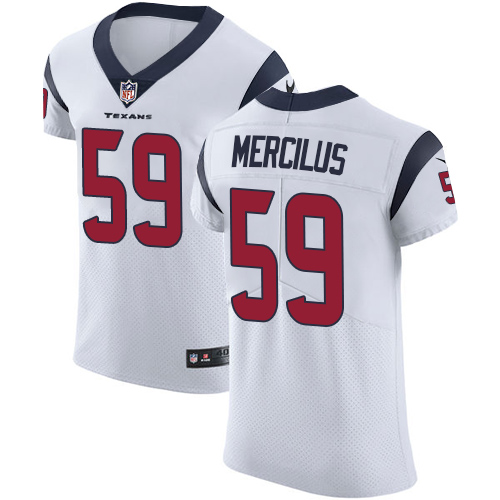 Nike Texans #59 Whitney Mercilus White Men's Stitched NFL Vapor Untouchable Elite Jersey